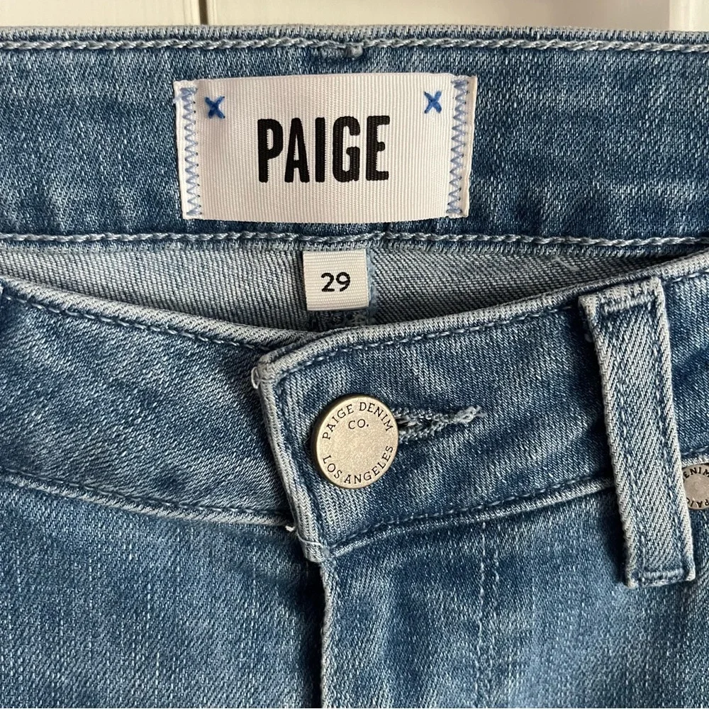 PAIGE Hoxton Crop High Rise Skinny Jeans, Size 29, EUC - Picture 6 of 11